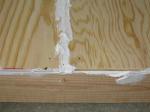 Caulking Close-Up (Plywood Gap)