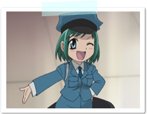 Midori in Police Woman Cosplay